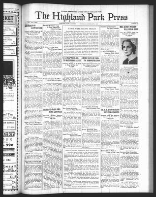 Highland Park Press, 6 Feb 1936