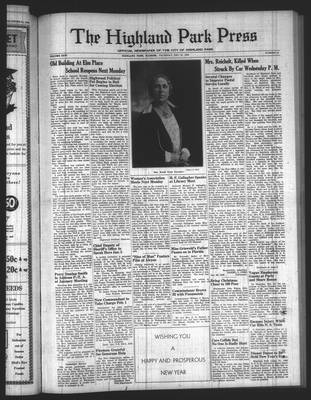 Highland Park Press, 31 Dec 1936