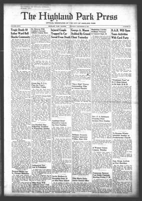 Highland Park Press, 16 Sep 1937