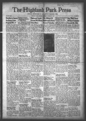 Highland Park Press, 28 Oct 1937