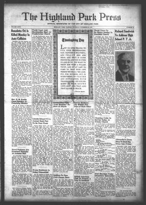 Highland Park Press, 25 Nov 1937