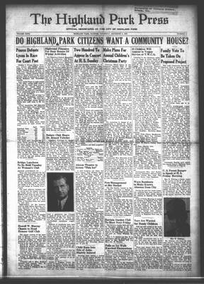 Highland Park Press, 9 Dec 1937