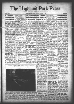 Highland Park Press, 13 Jan 1938