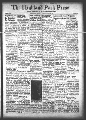 Highland Park Press, 20 Jan 1938