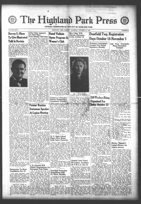 Highland Park Press, 13 Oct 1938