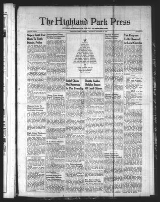 Highland Park Press, 22 Dec 1938