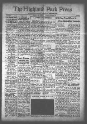 Highland Park Press, 30 Mar 1939