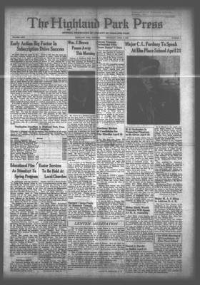 Highland Park Press, 6 Apr 1939