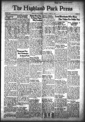 Highland Park Press, 10 Aug 1939