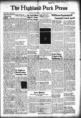 Highland Park Press, 7 Mar 1940