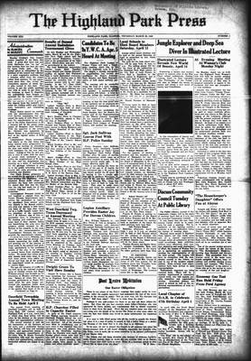 Highland Park Press, 28 Mar 1940