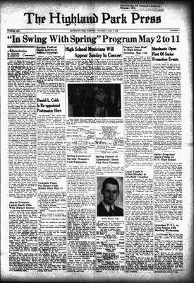 Highland Park Press, 2 May 1940