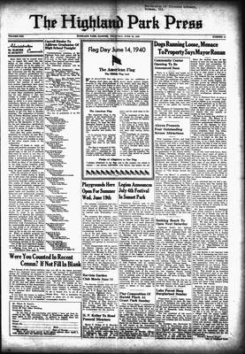 Highland Park Press, 13 Jun 1940