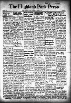 Highland Park Press, 24 Oct 1940