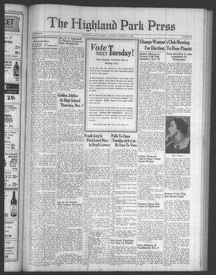 Highland Park Press, 31 Oct 1940