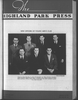 Highland Park Press, 16 Jan 1941