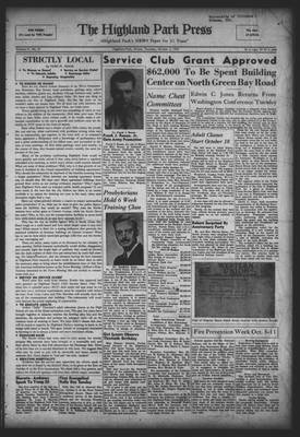 Highland Park Press, 2 Oct 1941