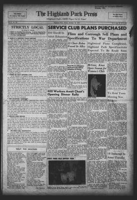 Highland Park Press, 16 Oct 1941