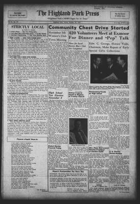 Highland Park Press, 23 Oct 1941