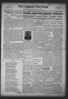 Highland Park Press, 6 Nov 1941