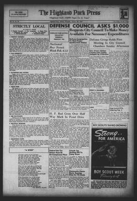 Highland Park Press, 29 Jan 1942