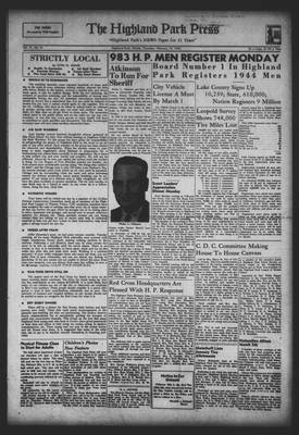 Highland Park Press, 19 Feb 1942