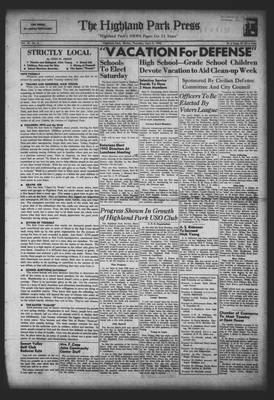 Highland Park Press, 9 Apr 1942