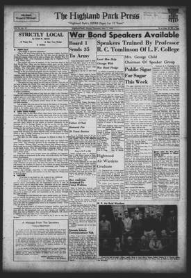 Highland Park Press, 7 May 1942