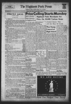 Highland Park Press, 14 May 1942