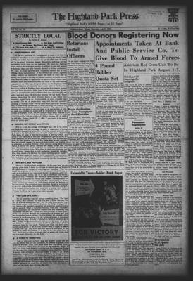 Highland Park Press, 9 Jul 1942