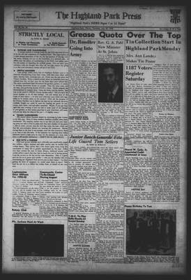 Highland Park Press, 30 Jul 1942