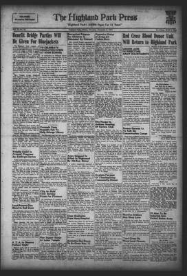 Highland Park Press, 5 Nov 1942