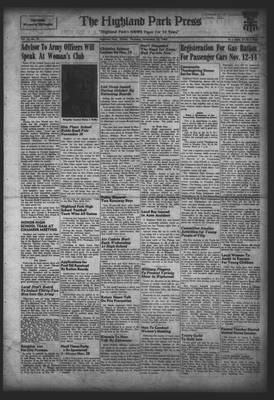 Highland Park Press, 12 Nov 1942