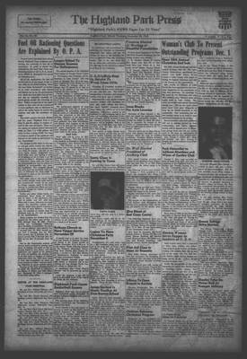 Highland Park Press, 26 Nov 1942