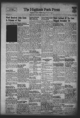 Highland Park Press, 7 Jan 1943