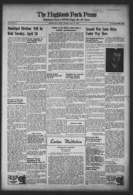 Highland Park Press, 15 Apr 1943