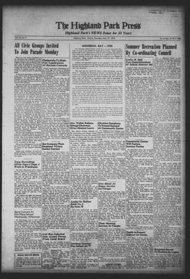 Highland Park Press, 27 May 1943