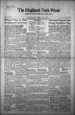 Highland Park Press, 9 Nov 1944