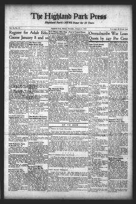 Highland Park Press, 4 Jan 1945