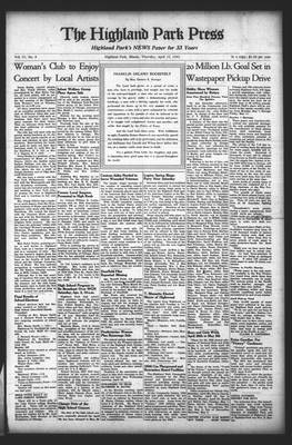 Highland Park Press, 19 Apr 1945