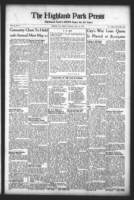 Highland Park Press, 10 May 1945