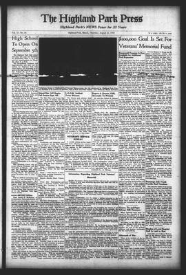 Highland Park Press, 23 Aug 1945