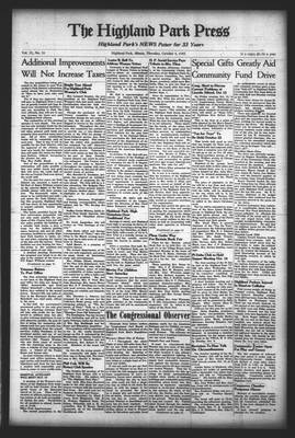 Highland Park Press, 4 Oct 1945