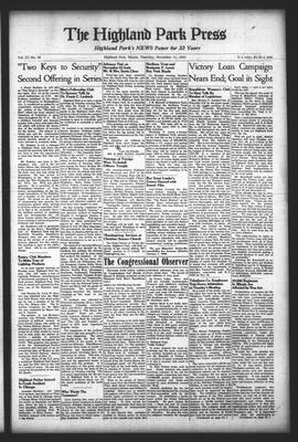 Highland Park Press, 15 Nov 1945