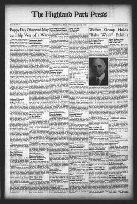 Highland Park Press, 25 Apr 1946