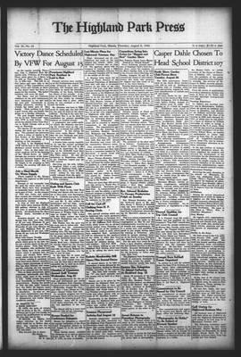 Highland Park Press, 8 Aug 1946