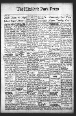 Highland Park Press, 26 Sep 1946