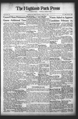 Highland Park Press, 25 Jan 1947