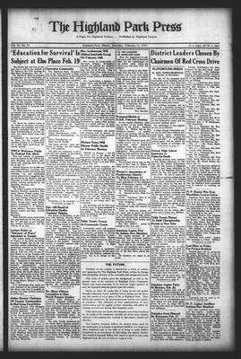 Highland Park Press, 13 Feb 1947