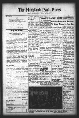 Highland Park Press, 29 May 1947